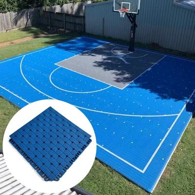 Buiten PP geluidsreductie modulaire sporttegels voor 3x3 achtertuin basketbalbaan