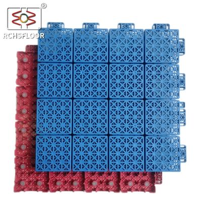 1.81cm Dikke PVC interlocking vloertegels Outdoor basketbalbaan vloertegels 34x34cm