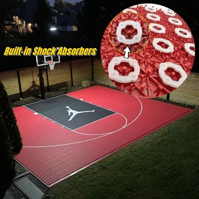 34x34cm*1.8cm anti-glijmateriaal Multi Sport pP Interlocking Tiles Outdoor Sports Floor Basketball Tiles