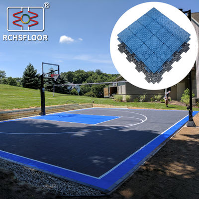 414 g/ stuk Modulaire sporttegels PP Basketbalbaan Plastictegels