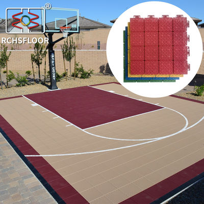 PP achtertuin basketbalbaan vloer 414g/ stuk buitenbaan tegels