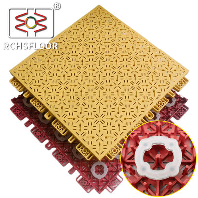 OEM ODM Basketbalbaan Plastic Tile PP Interlocking Flooring CE RoSH