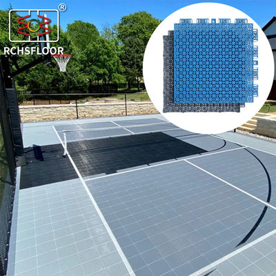 Interlocking Outdoor Basketball Court Sports Court Oppervlakte tegels UV resistent