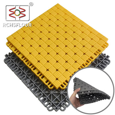 16 mm TPE sportbaan oppervlakte tegels Outdoor Badminton Court Mat