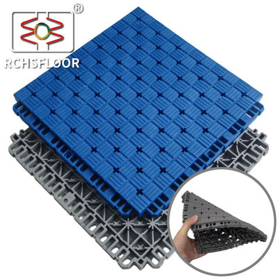 Thermoplastische elastomeer modulaire sporttegels 410g Basketbalbaan vloer voor achtertuin