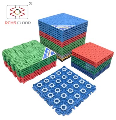 EU SVHC Milieu Outdoor sporttegels 1,8 cm Dikte 2,2 mm Verticale vervorming
