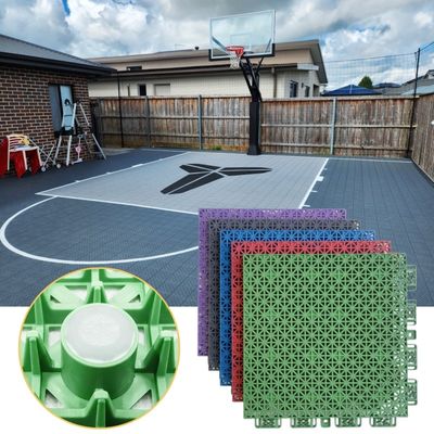 Synthetische multi-sport interlocking tegels voor outdoor badminton pickleball basketbalbaan