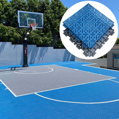 Intelligente PP basketbalbaan Plastic tegels Tijdelijke buitensporttegels