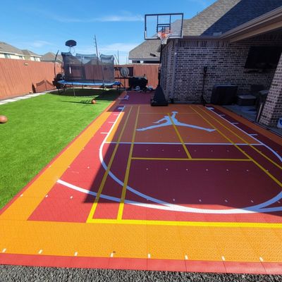 Modulair Tennis Pickleball Badminton Sport Interlocking Tiles Mat Basketbalbaan