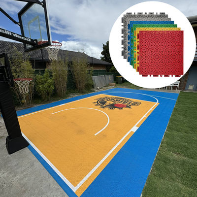 Vergrendeling Pvc Vinyl Pp Pickleball Half Court vloertegels Outdoor Basketball Court vloer
