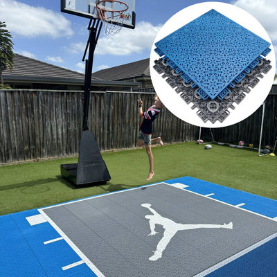 Buiten goede schokabsorptie 3x3 Basketbalvloer Modulaire achtertuin Hofvloertegel