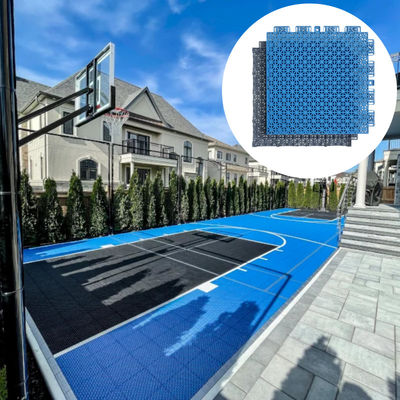 Mobiele PP Plastic Modulaire Indoor Outdoor Multi-purpose Basketball Court tegels 3x3