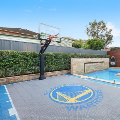Interlocking Basketball Court Tiles 340x340mm Polypropylene Sports Flooring
